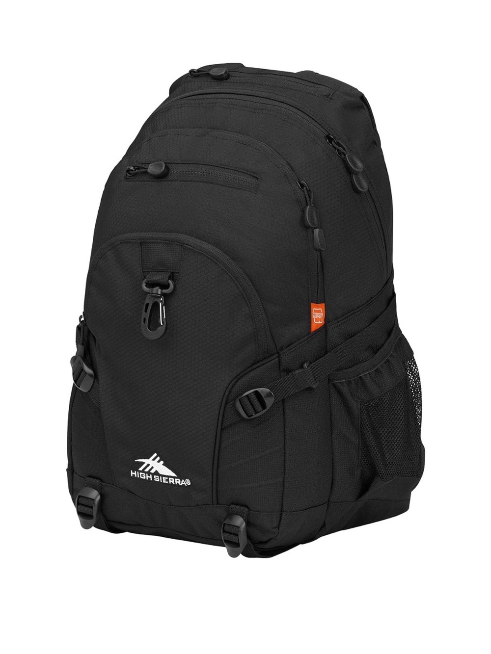 High Sierra Large 19in Backpack Travel School Book bag Tablet Sleeve Black